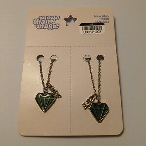 More Than Magic Girls' Heart Mood Best Friend Silver Tone Accent Necklace Set
